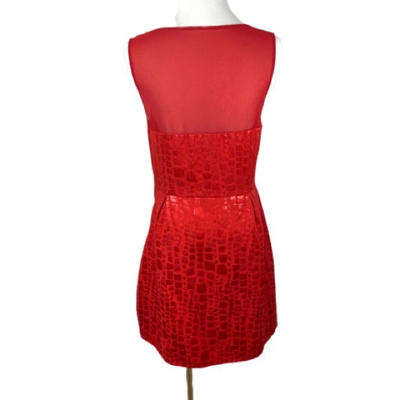 Mac + Jac Red Sheath Sleeveless Dress Size L - Picture 3 of 8